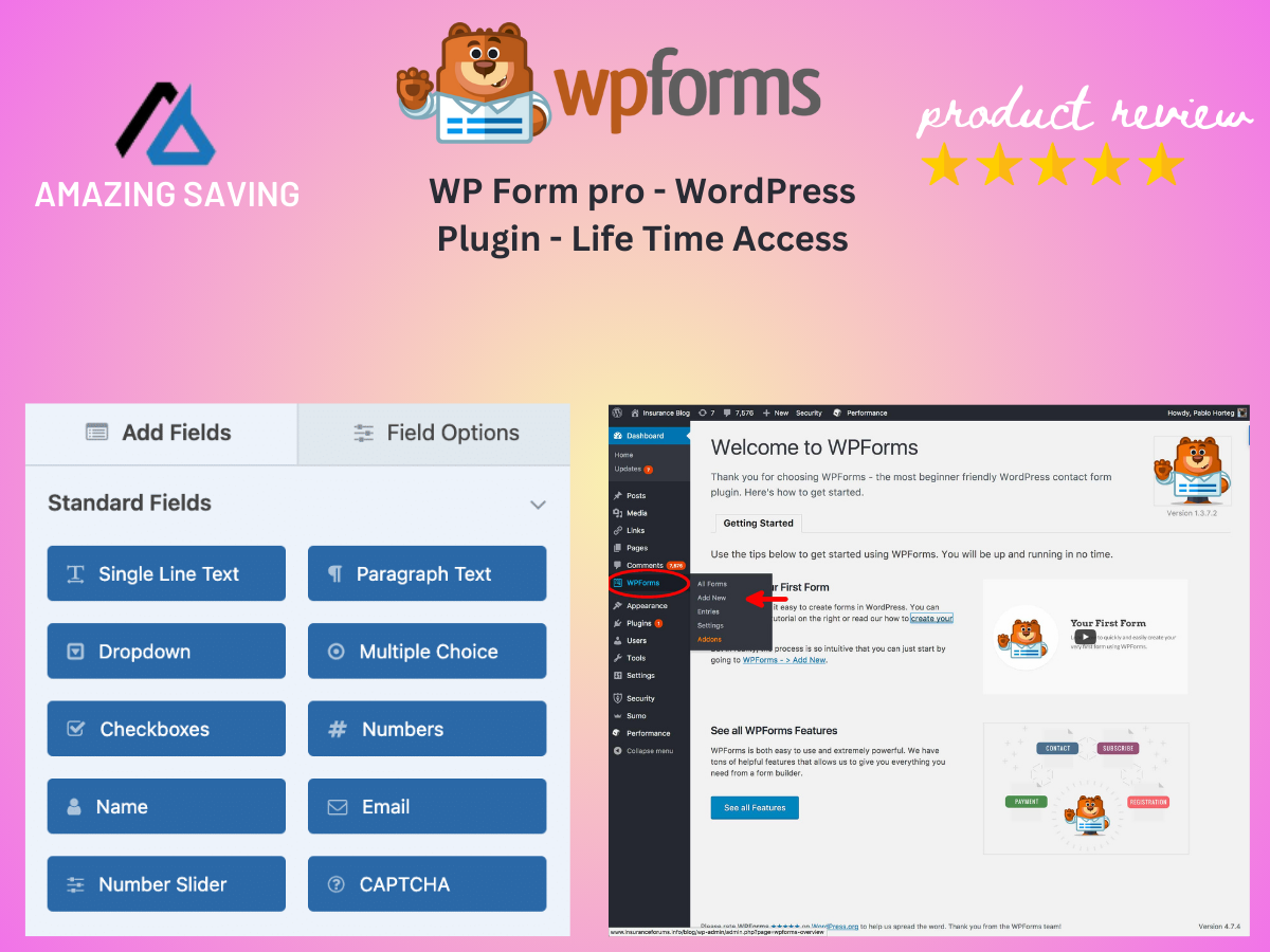 WP Form Pro - WordPress Plugin Download
