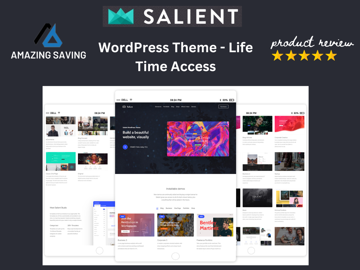 Salient GPL v 14.0.6 - WordPress Theme Download